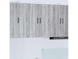 Meuble mural de cuisine, armoire de cuisine gris sonoma 60x31x80cm