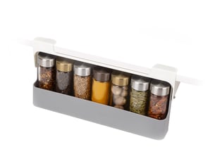 Cupboardstore supports pour placard, rangement de cuisine sous l'étagère, porte-épices pour le garde-manger, gris