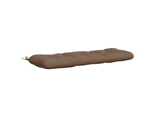 Coussin de banc, coussin d'assise, coussin de canapé vianen 100 % polyester taupe 100 x 40 x 12 cm cf53992