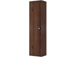Meuble colonne suspendu de salle de bain bello noyer foncé 35 × 136 cm