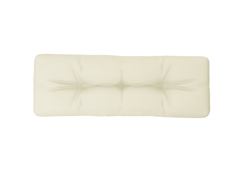  Coussin de palette, coussin de chaise, coussin de canapé crème 120x40x12 cm tissu cf55330  - Conforama A