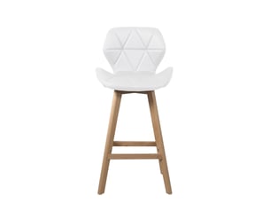 tabouret de bar  <strong>KAYELLES</strong> 148-FATA - blanc hauteur d'assise 67 cm vendu Par paire