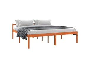 Lit 2 places 200x200 cm coloris marron
