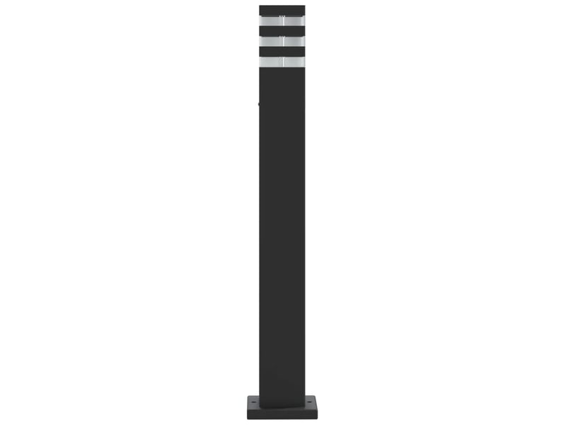  Lampadaires d'extérieur 3 pcs 80 cm aluminium noir 02_0042554  - Conforama E