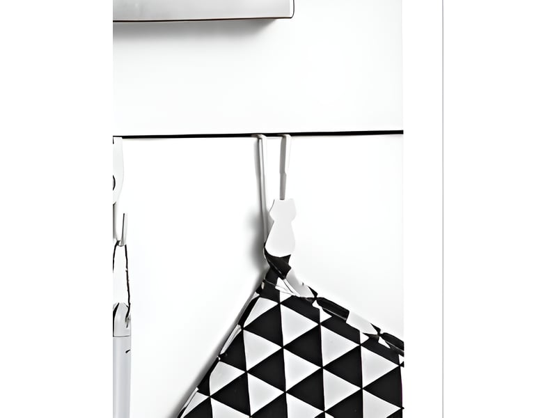  Crochets de porte d'armoire à installation gratuite, 6 simples de en fer, décoratifs pour tiroir d'armoire de chat, noir - réf. Szpa317559jjzj  - Conforama B