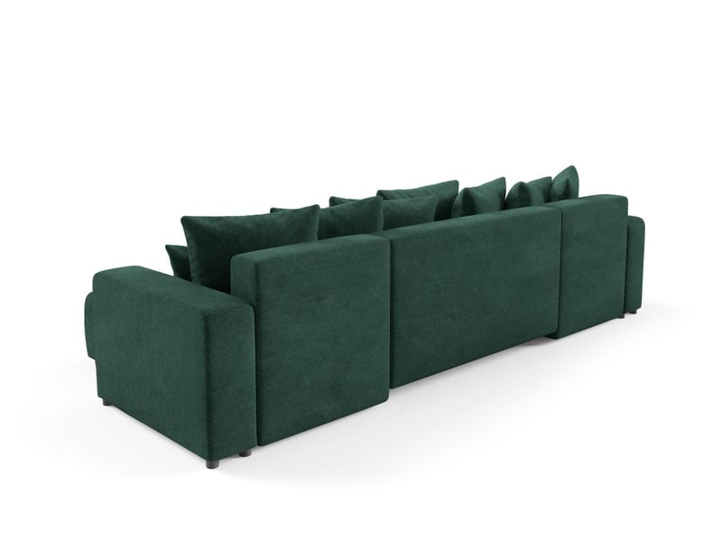  Canapé d'angle convertible evora u vert  - Conforama D