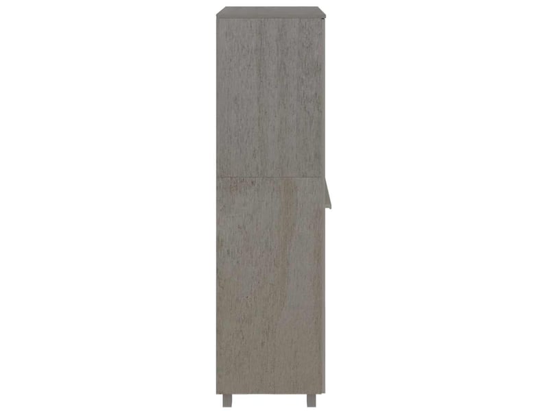  Garde-robe, armoire de rangement hamar gris clair 89x50x180 cm bois massif de pin  - Conforama D