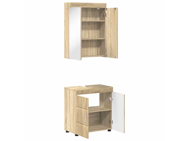 Ensemble de mobilier de salle de bain tulum 2 pièces cf64712 - Conforama E