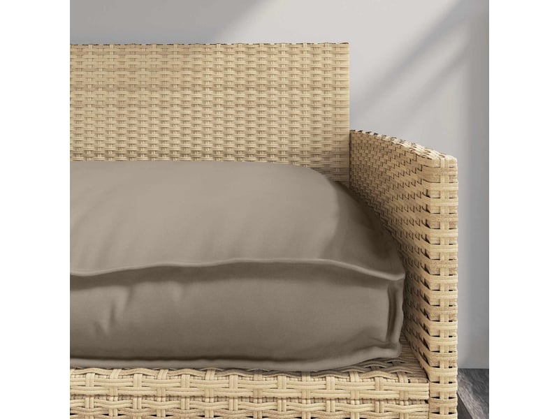  Coussin d'assise, coussin pour chaisecanapé tissu oxford taupe 120 x 60 x 12 cm cf56678  - Conforama E