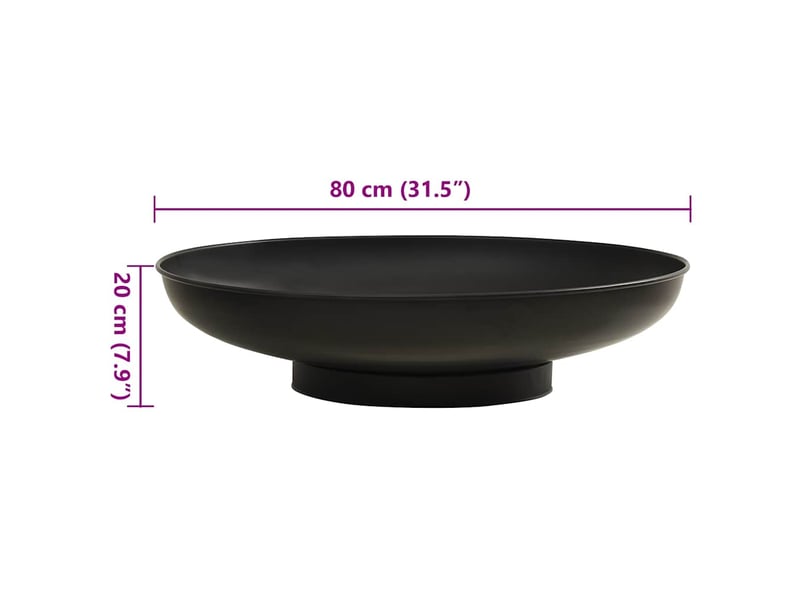  Brasero exterieur, foyer camping 80 cm acier shl86001  - Conforama E