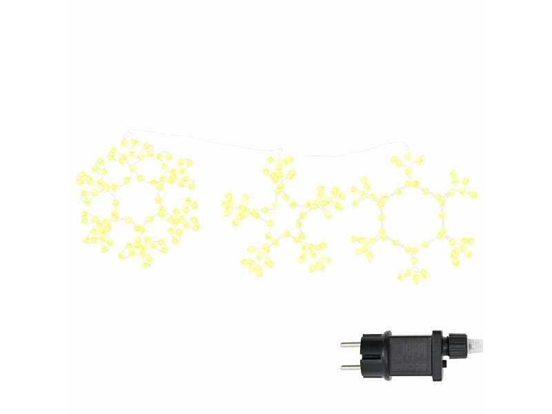  Flocon de neige de noël 252 led blanc chaud 44,5 x 38 cm pvc  - Conforama A