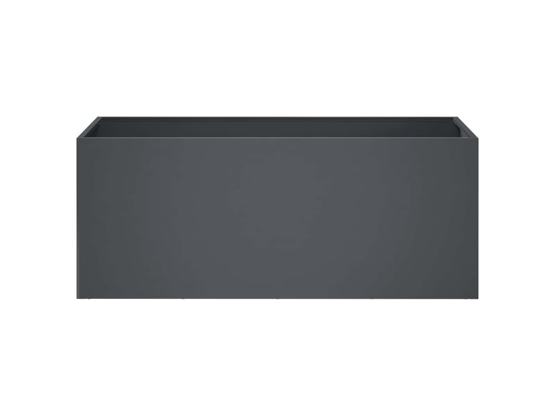  Jardinière - cache-pot de jardin 2 pcs anthracite 100 x 40 x 40 cm  - Conforama D