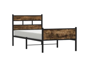 Lit simple 80x200 cm    coloris marron
