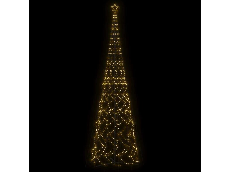  Arbre de noël cône 3000 led blanc chaud 230x800 cm cf61719  - Conforama C