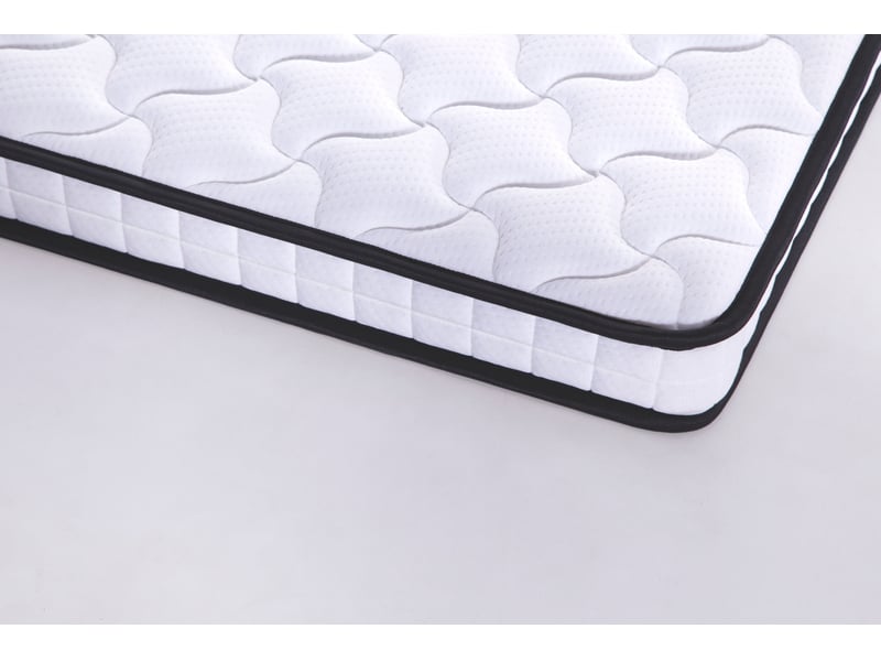  Matelas à ressorts 90 x 200 cm blanc, épaisseur 10 cm, soutien h3, modules ergonomiques, format roulé  - Conforama E