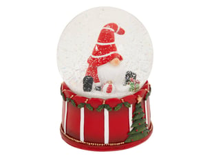 Boule neige gnomes 100mm 2ass