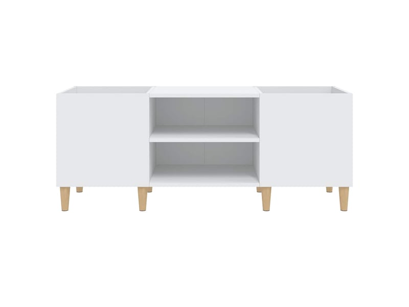  Meuble à disques blanc 121x38x48 cm bois d'ingénierie  - Conforama E