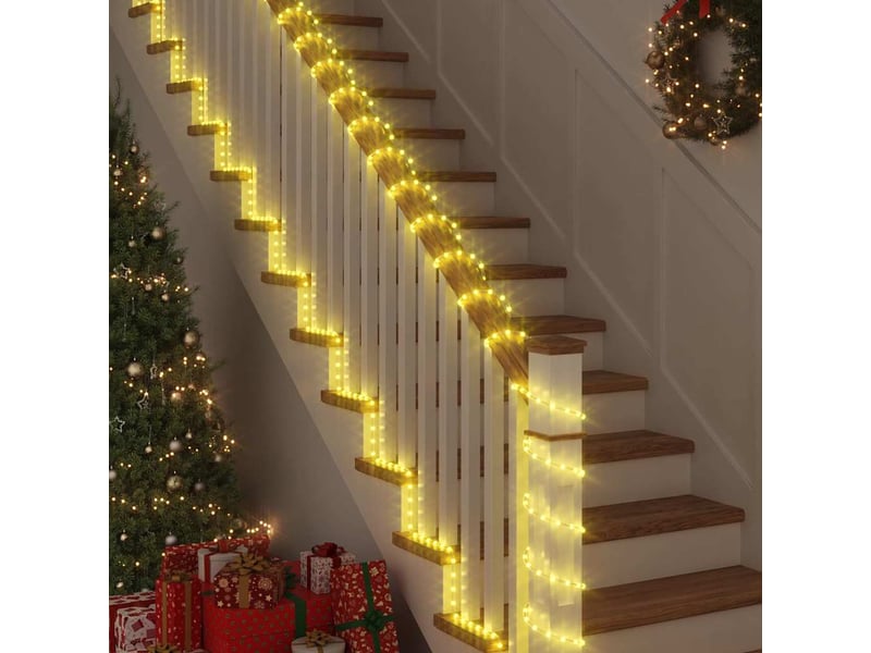  Lumière en corde, éclairage de noël avec 1200 led blanc chaud 50 m pvc cf62224  - Conforama D