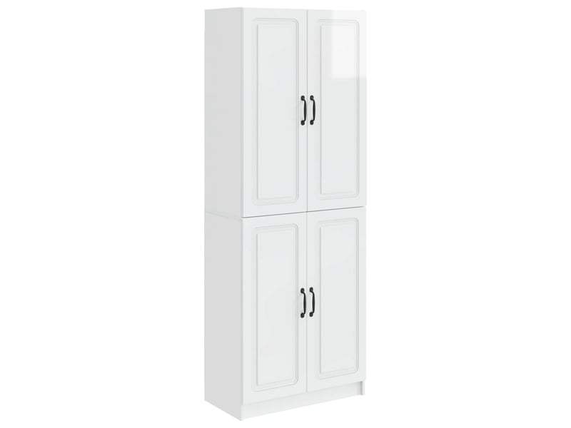  Buffet - ensemble de meubles 2 pc blanc brillant bois d'ingénierie  - Conforama A