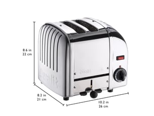 Grille pain 2 fente(s)  <strong>DUALIT</strong> 20258 - Inox