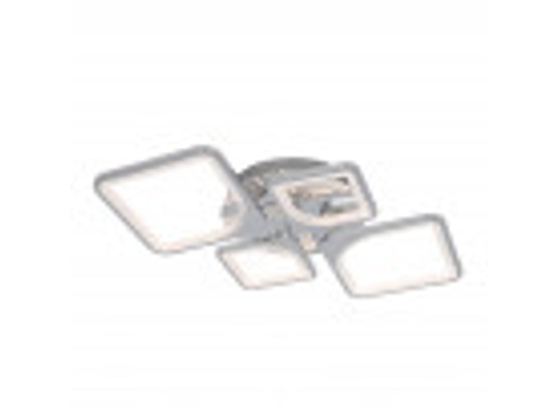  Fabrilamp elara, plafonnier, moderne, led, 86 w, 11610 lm, 3000-4000-6500 k, chromé, 9 x 76 x 46 cm 172684020 - Conforama D