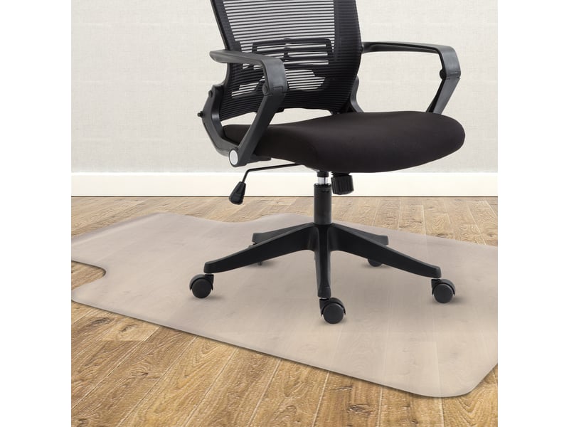 Tapis de protection pour chaise de bureau 90x120cm, protection pour moquette (convexe, sans picots antidérapants) - Conforama C