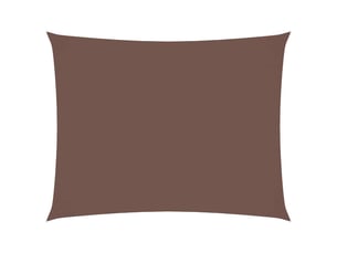Voile de parasol - voile d'ombrage tissu oxford rectangulaire 3,5x5 m marron