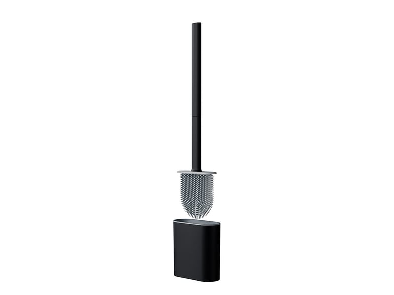  Brosse wc de luxe avec support - brosse wc flexible en silicone - comprend un système de montage - à poser ou à suspendre - brosse wc Toilet brush holder-LM3-A033-Z - Conforama A