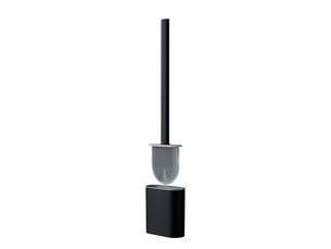 Brosse wc de luxe avec support - brosse wc flexible en silicone - comprend un système de montage - à poser ou à suspendre - brosse wc