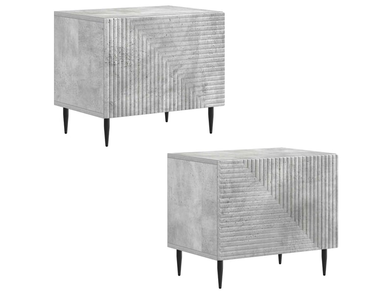  Meuble tv - banc tv - meuble de rangement gris béton bois d'ingénierie  - Conforama D