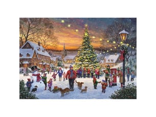 Puzzle 500 pièces noël magic moments avec poster collection classique 49 x 36 cm