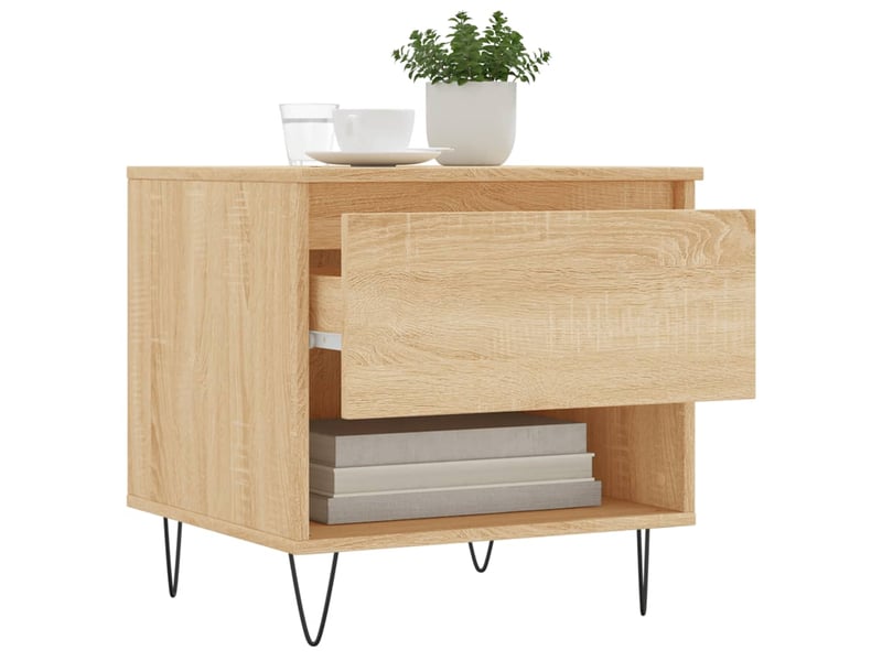  Tables basses 2 pcs | table de salon chêne sonoma 50x46x50 cm bois d'ingénierie  - Conforama D