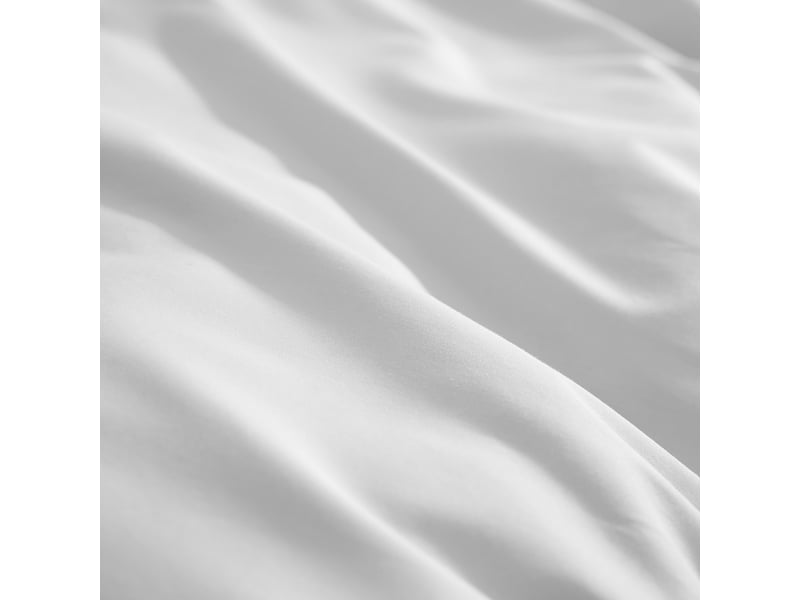  Housse de couette 140x200 cm percale de coton neige PD25273 - Conforama D