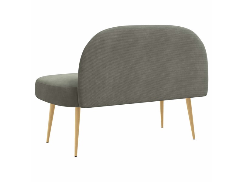  Banc rembourré, banc de lit avec dossier gris clair 110x60x76 cm shl73025  - Conforama D