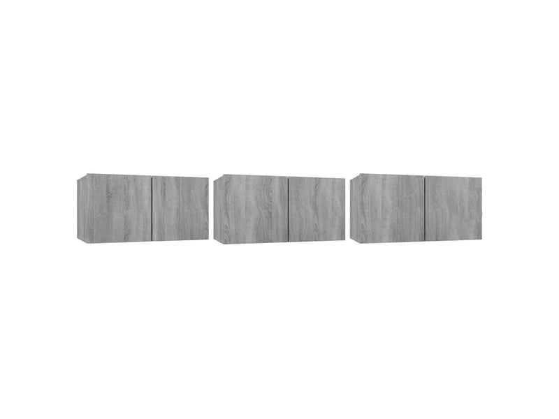 Ensemble de meubles tv 5 pcs sonoma gris bois d'ingénierie shl96706  - Conforama E