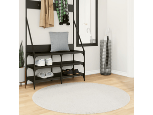 Tapis à poils courts crème ø 120 cm - comfortxl