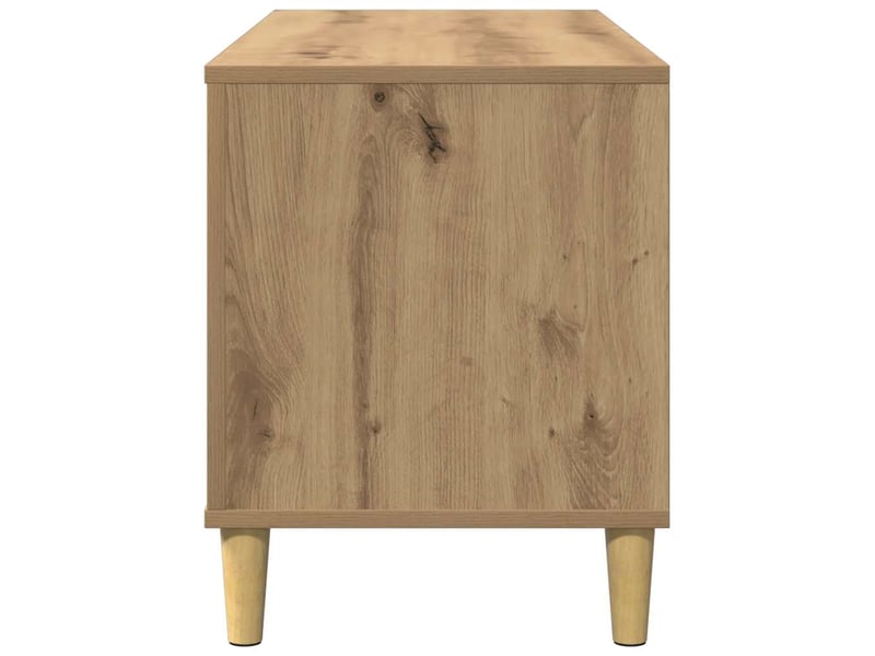  Armoire à disques chêne artisanal 100x38x48cm bois d'ingénierie shl407  - Conforama E