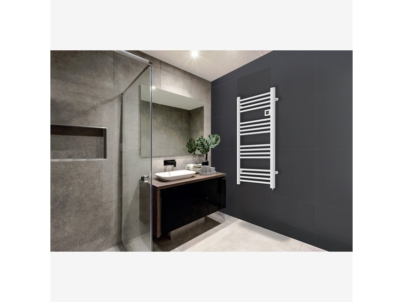  Voltman-sèche serviette aluminium 500w barres rondes - blanc - voltman  - Conforama D
