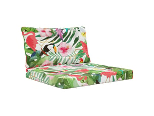 Coussin de canapé d'extérieur, coussin de chaise polyester coloré 80 x 68,5 cm cf54065