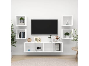 Meuble tv coloris blanc 37 cm <strong></strong>  <strong></strong>