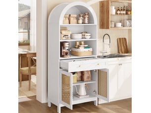 Vitrine coloris bicolore 3 étagère(s) TCQPZ - 70 cmx170 cm