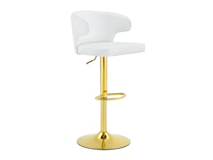 tabouret de bar assise réglable en hauteur  ATELIER CONFORTIEL  - blanc