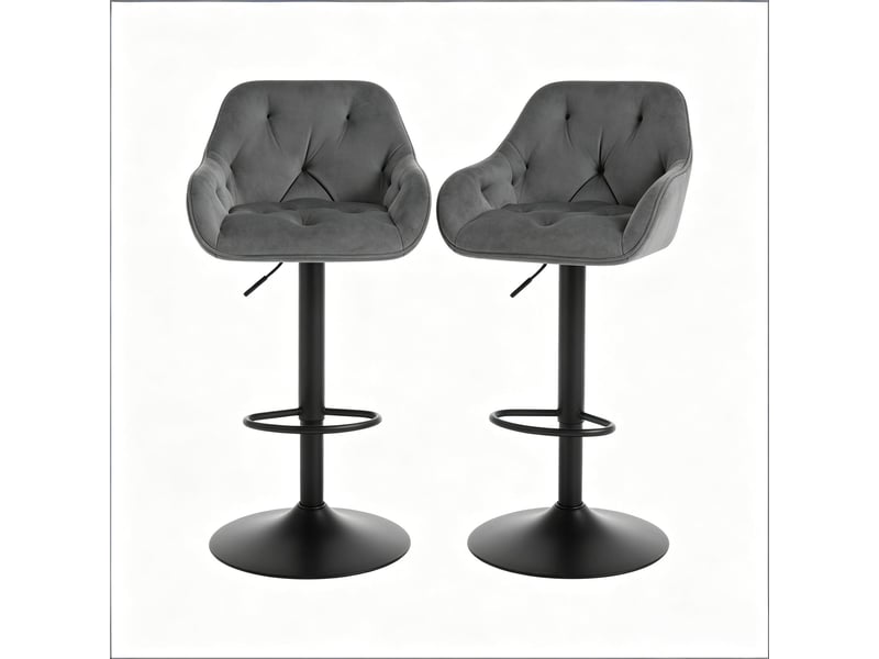 Chaises élégance lot de 2, salon, bar, salle à manger, petit-déjeuner avec dossier confortable - Conforama A