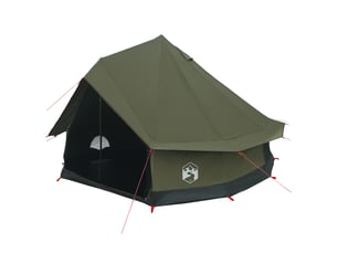 Tente de camping, tente familiale 8 personne vert armée polycoton