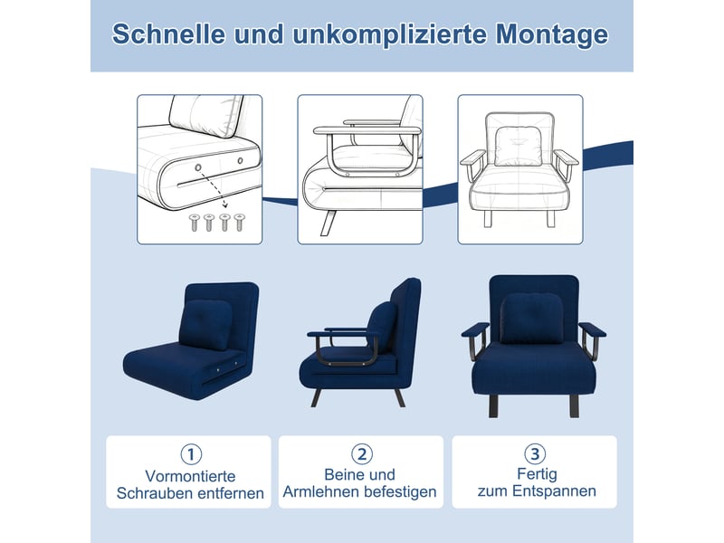  Fauteuil de relaxation 185 cm fonction lit, dossier 5 positions  - Conforama D