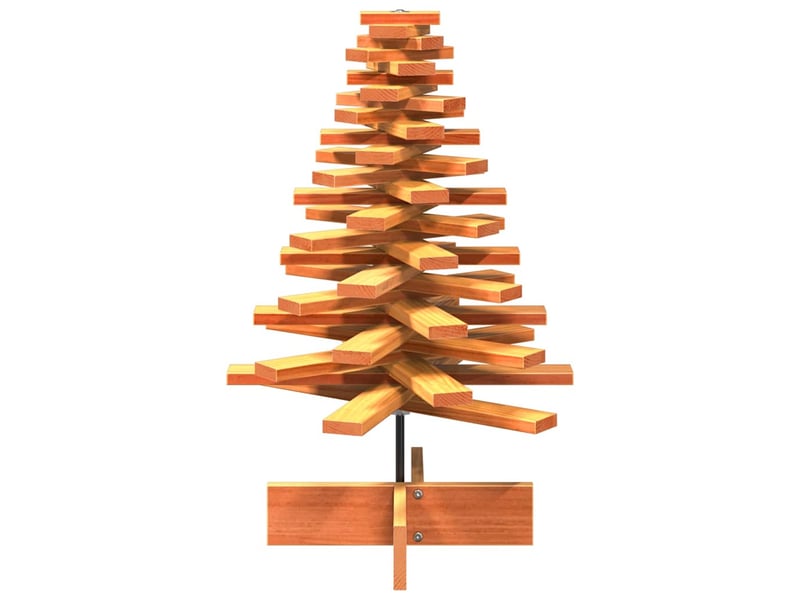  Arbre de noël, sapin de noël en bois pour décoration 80 cm bois de pin massif shl1197  - Conforama C