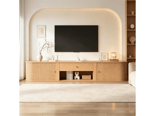Meuble tv coloris naturel 180 cm <strong></strong> <strong></strong>