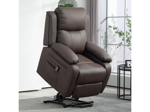 Fauteuil relax électrique  PANGIVO Simili marron