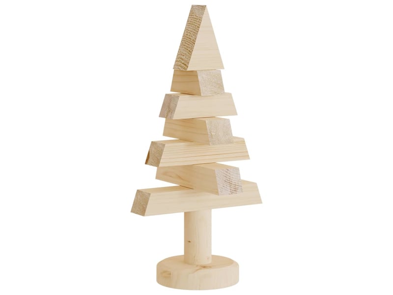  Sapins de noël - arbre de noël en bois pour décoration 2 pcs 30 cm pin massif  - Conforama E