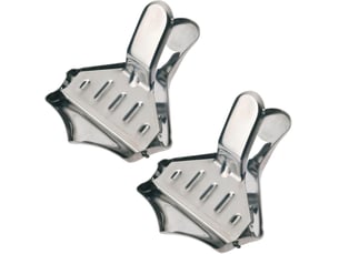 Lot de 2 petits presse-agrumes manuels en acier inoxydable - format compact et durable